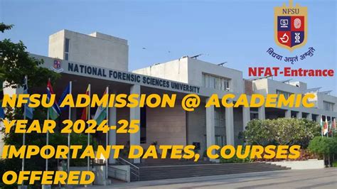 nfsu entrance result date 2024|IMPORTANT INFORMATION AND DATES .